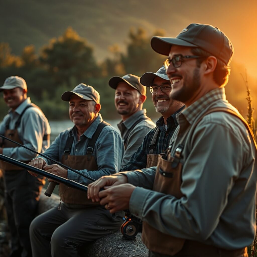 Linha de pesca e grupos de pescadores: Guia completo