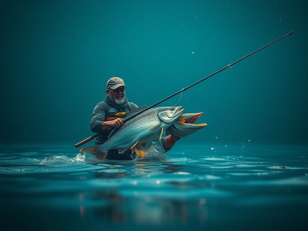 Pescando em rios